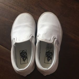 Toddler White Vans